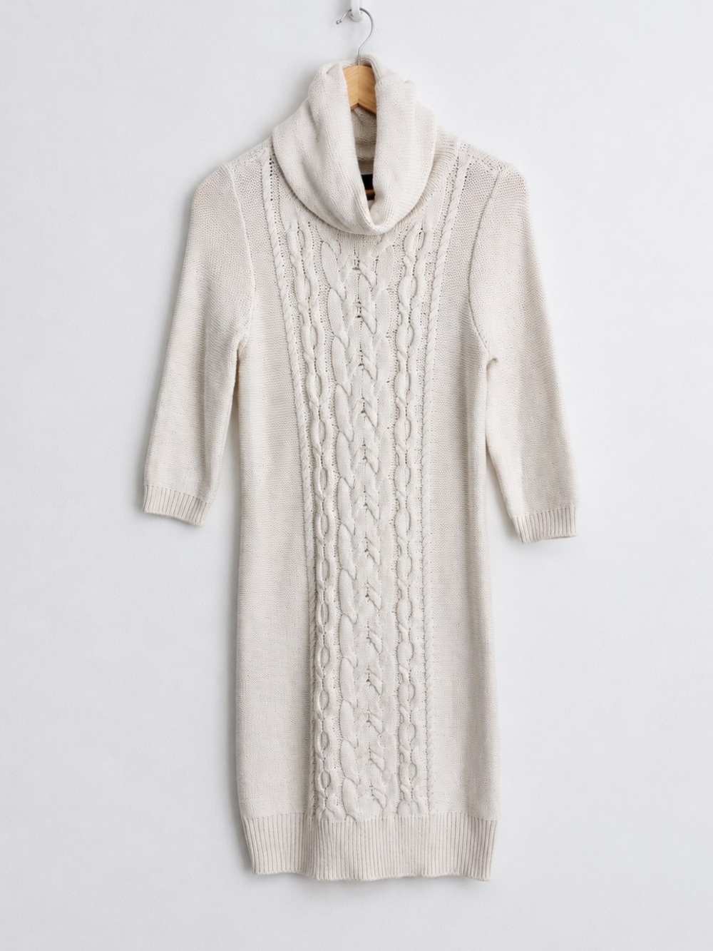 Tommy Hilfiger Cotton Cashmere Cable Knit Sweater Dress Preppy - Size M